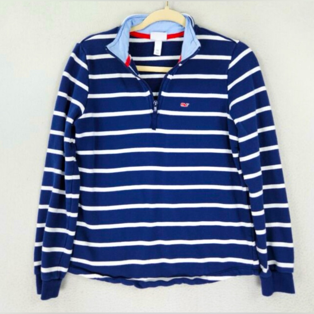 Vineyard Vines Target Collab Blue Stripe Nautical Pullover Sweater Coastal Sz XS